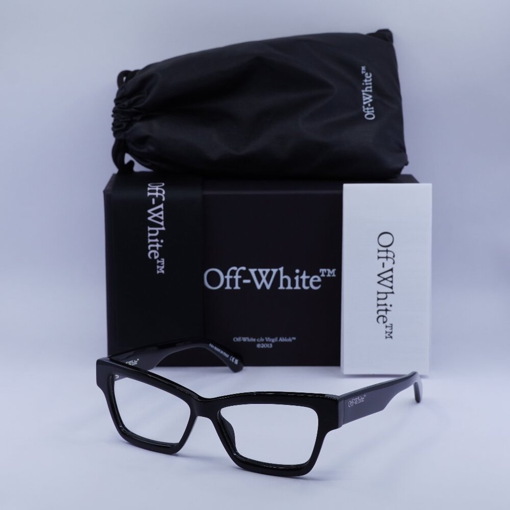 Final Price! Off-White OERJ077 STYLE 77 1000 Black Eyeglasses 55mm